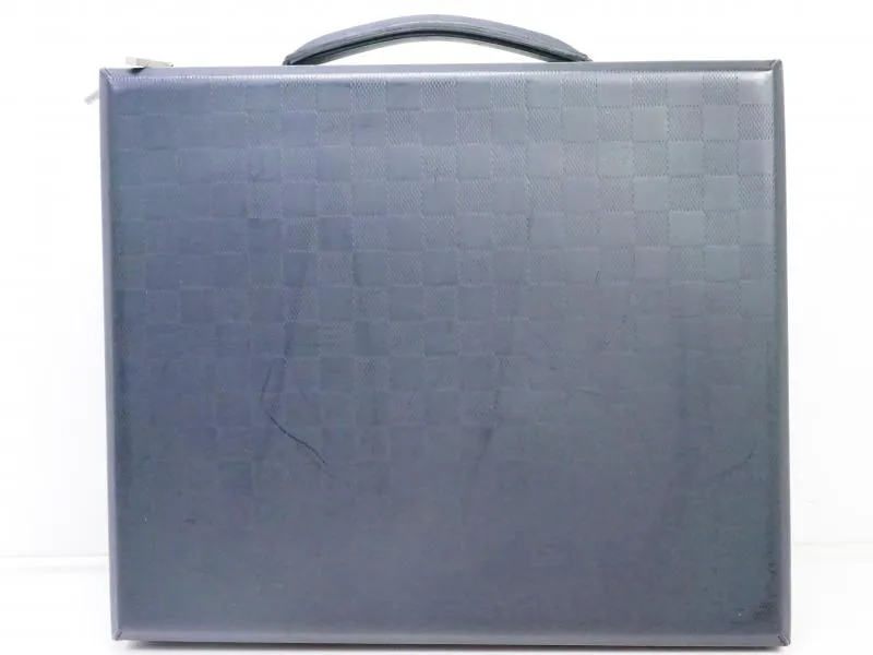 Authentic Pre-owned Louis Vuitton Lv Damier Glace Luke Attache Laptop Case Hand Bag M92155 190973