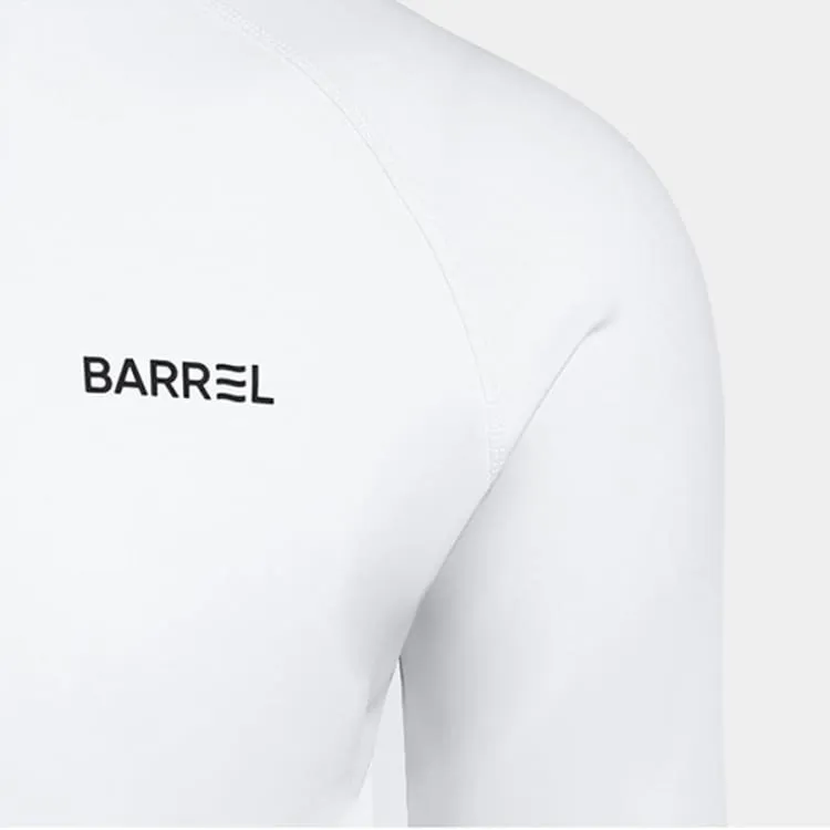 Barrel Men Essential Relax ZipUp Rashguard-WHITE