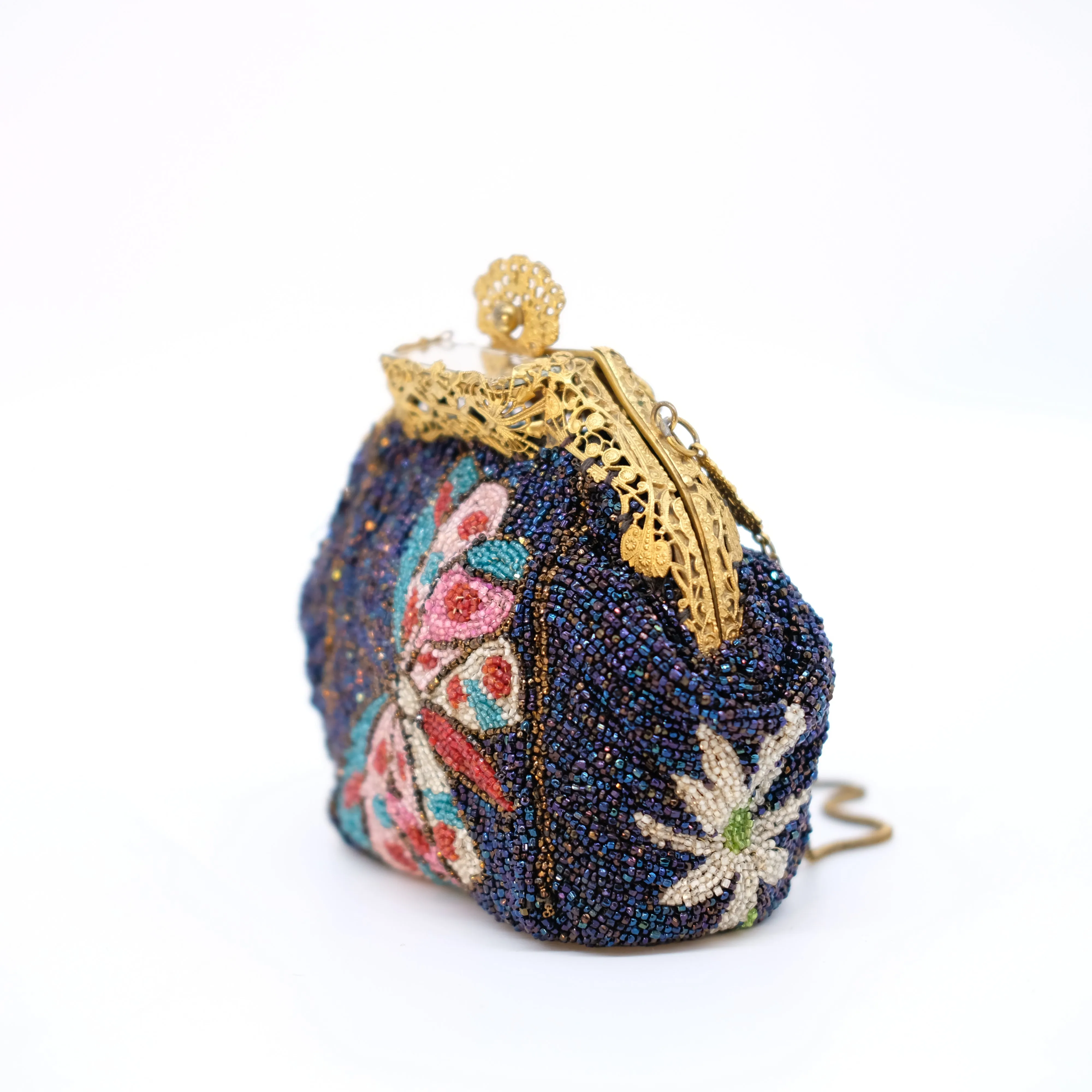 Beaded Art Nouveau Butterfly Bag