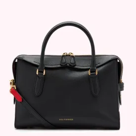 BLACK LEATHER MEDIUM DYLAN HANDBAG