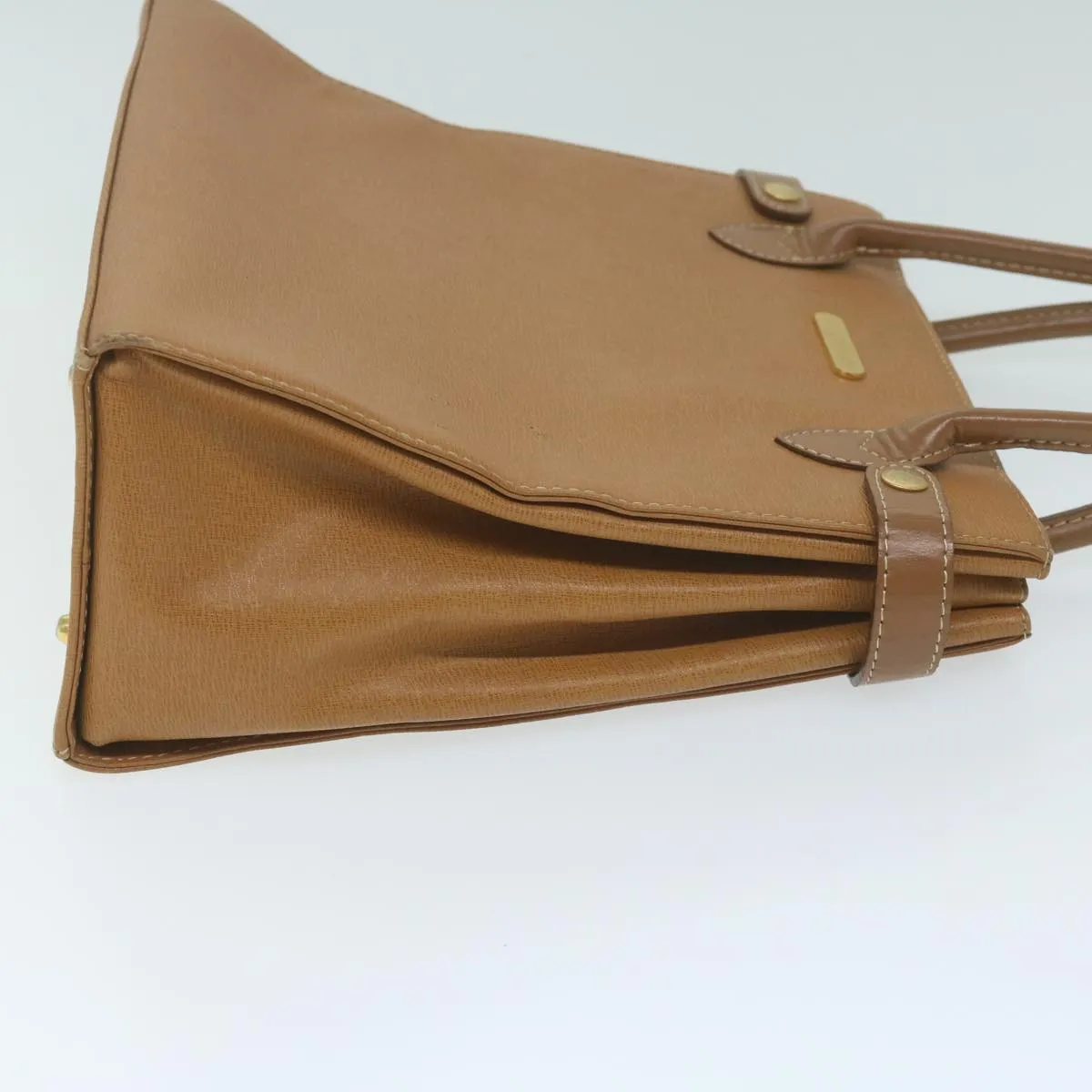 BURBERRY Hand Bag Leather Brown  bs11457