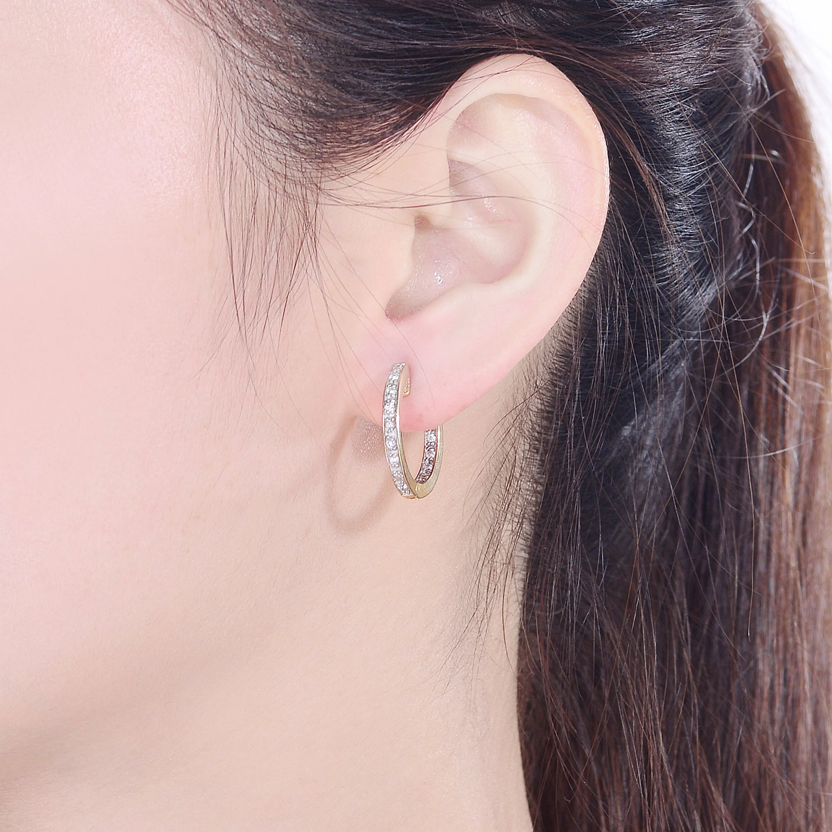 Cleo Mini Dainty CZ Hoop Earrings