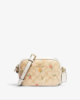 Coach Mini Jamie Camera Bag In Signature Canvas With Nostalgic Ditsy Print