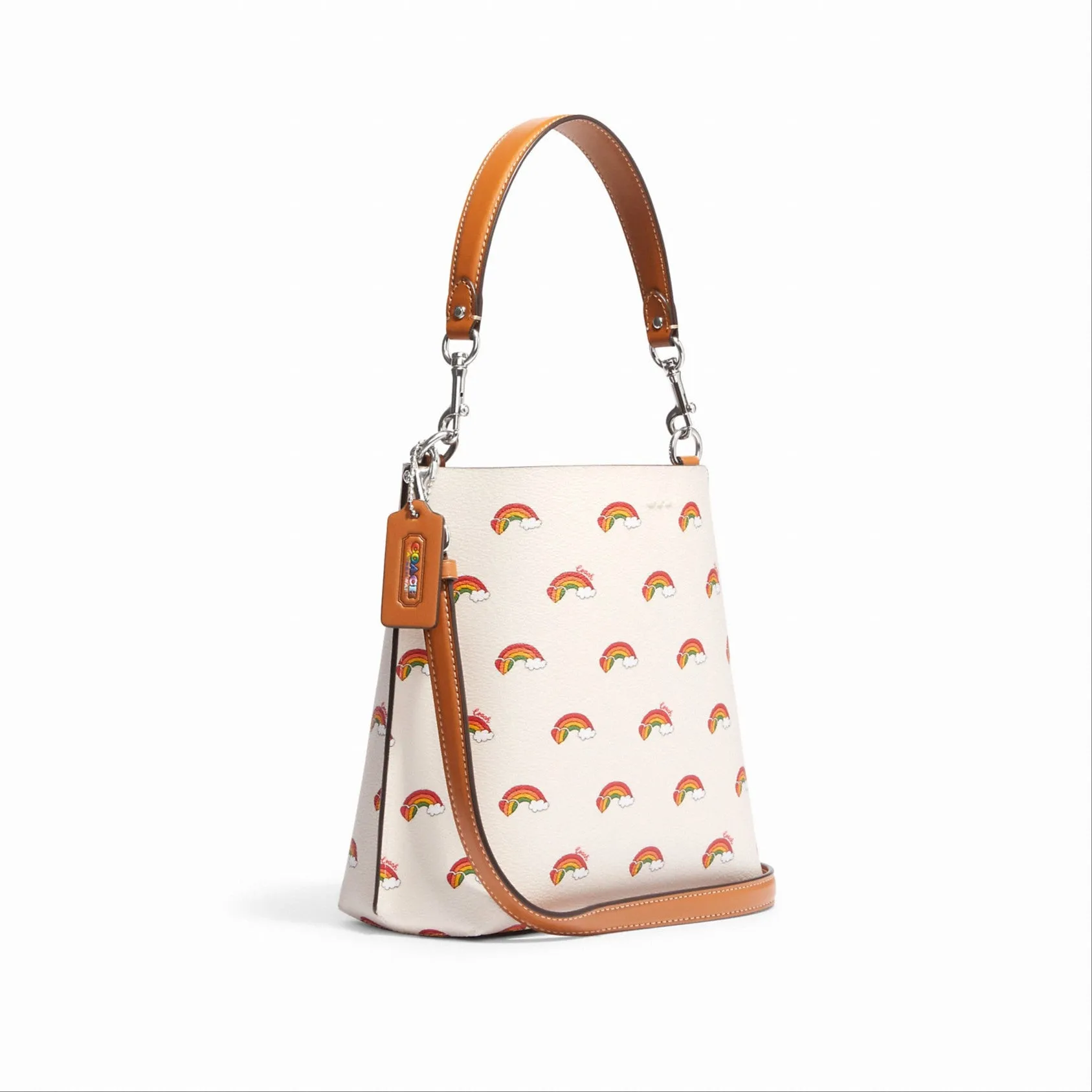 Coach Mollie Bucket Bag 22 With Rainbow Print