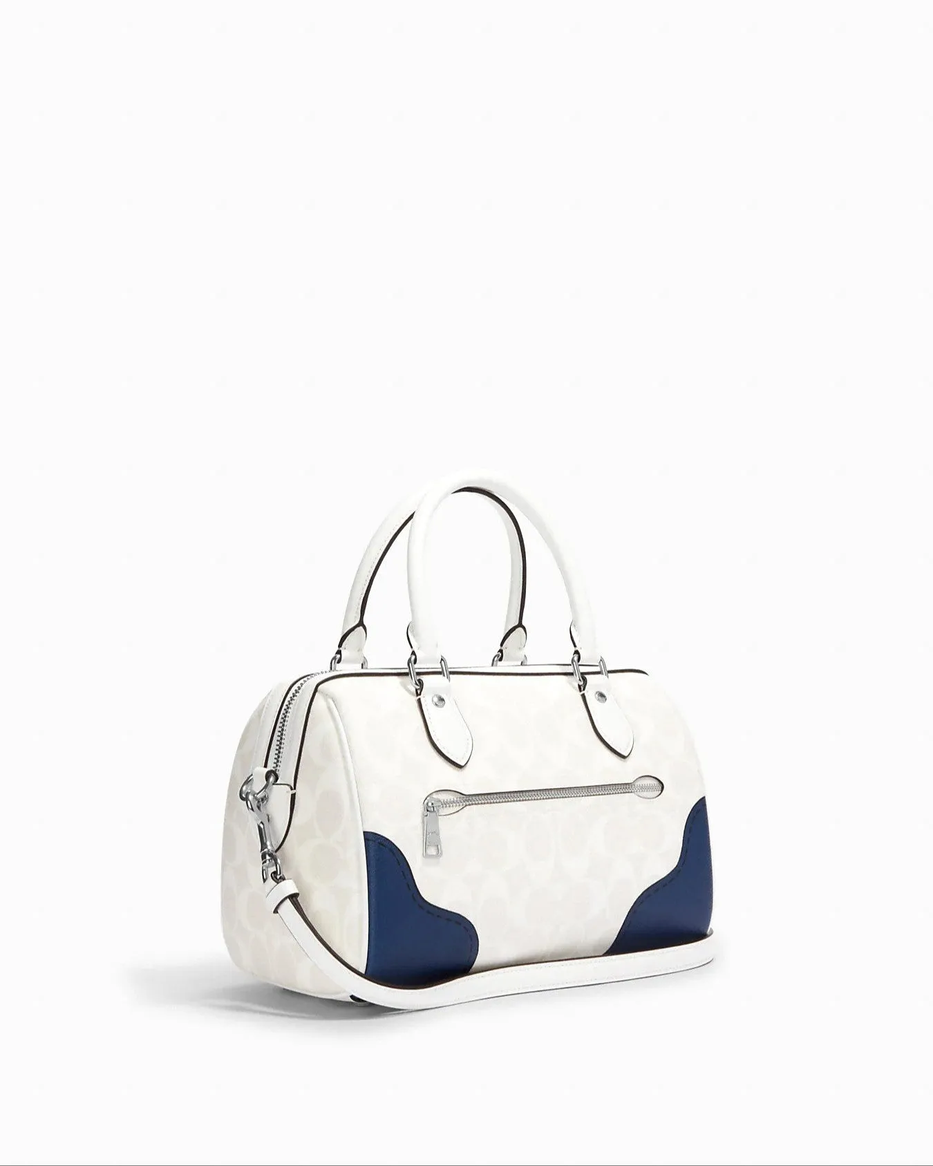 Coach Rowan Satchel In Signature Canvas With Trompe L'oeil Print