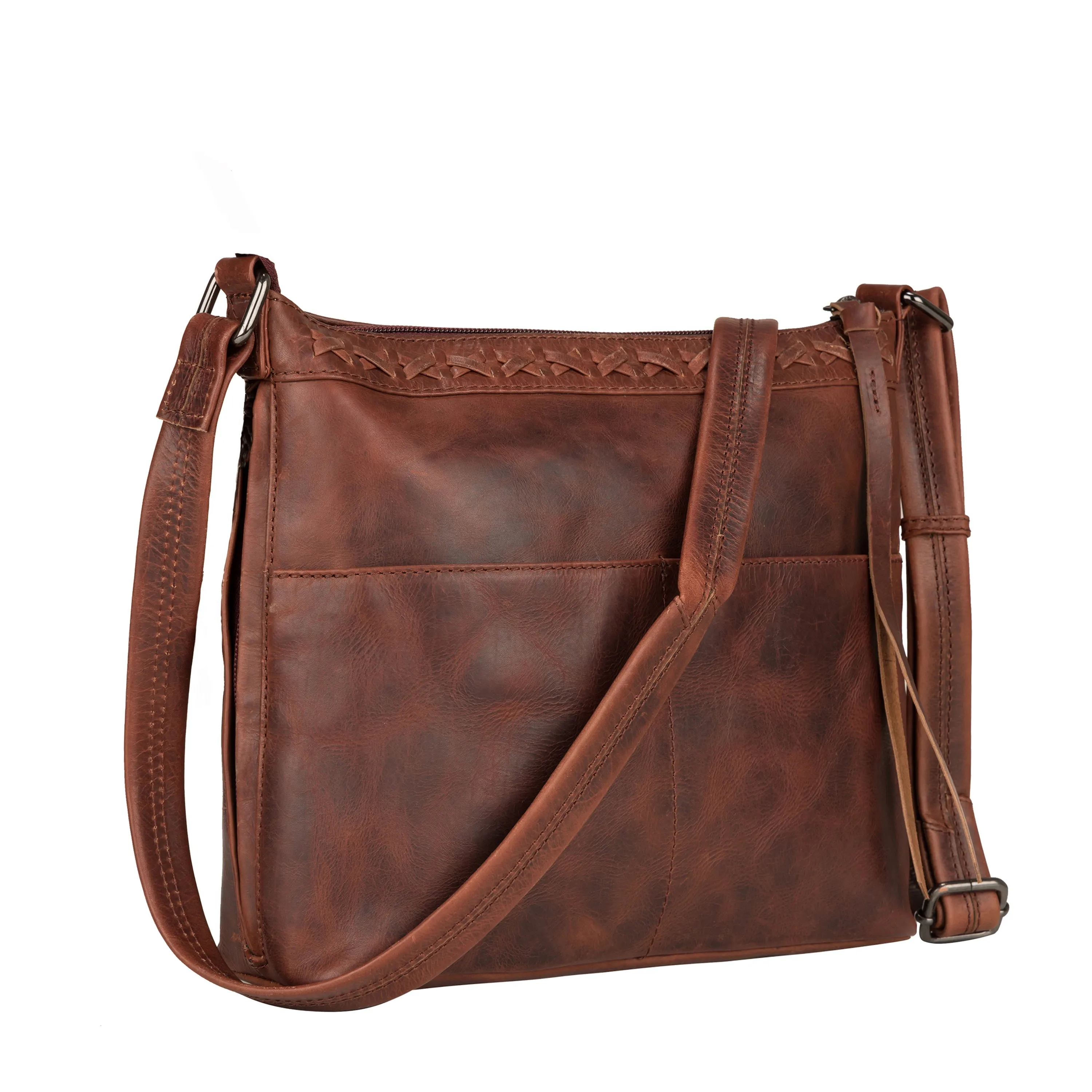 Concealed Carry Crossbody Purse for Women - Faith Leather Crossbody by Lady Conceali