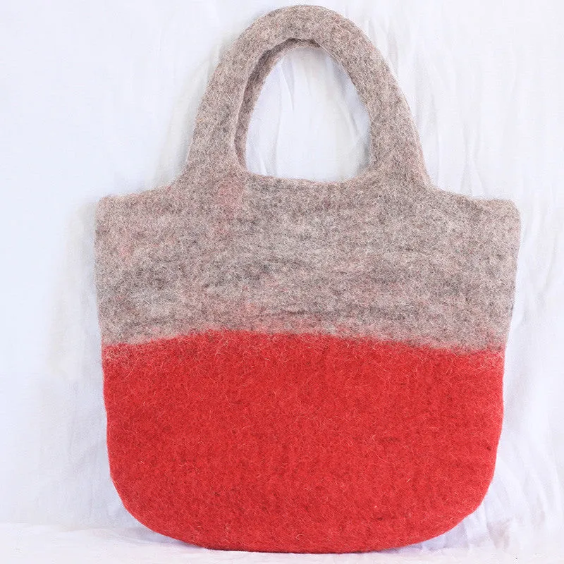 Desert Storm Felt Handbag