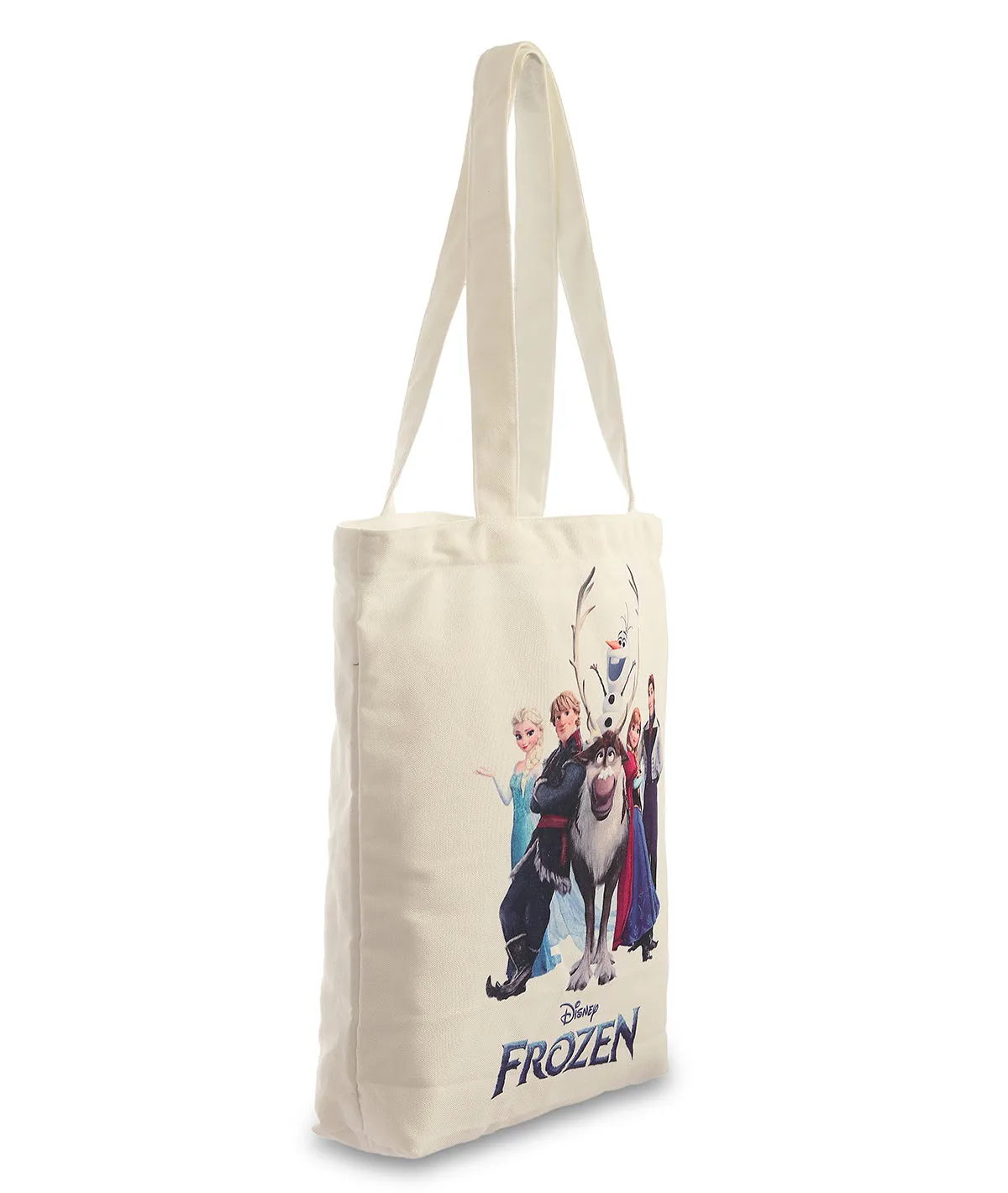 Disney Frozen - White Color canvas  Shoulder Handbag