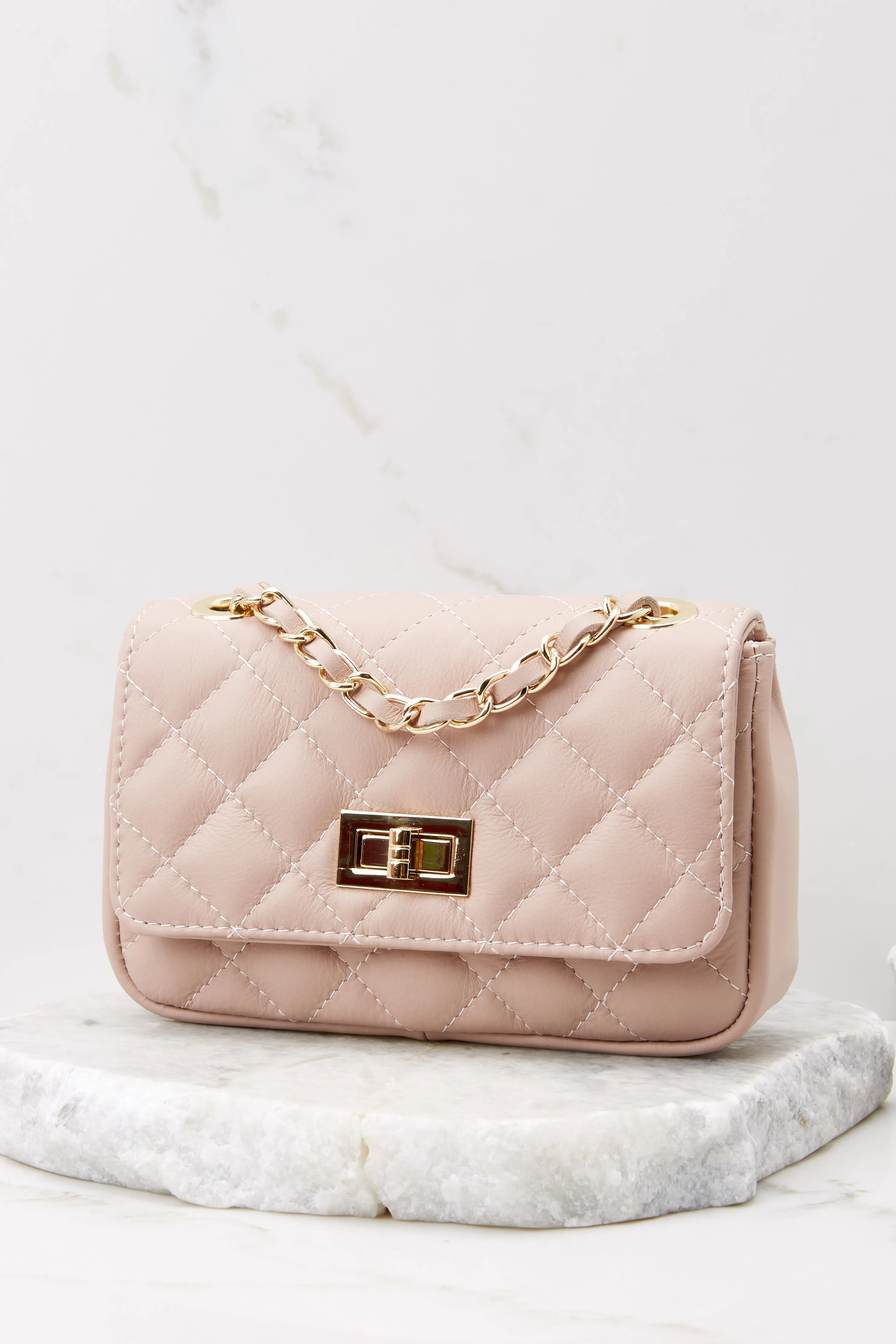 Easy Street Blush Leather Bag