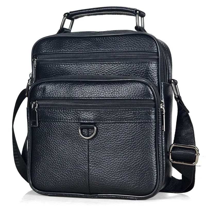 Genuine Leather Messenger Bags for Male