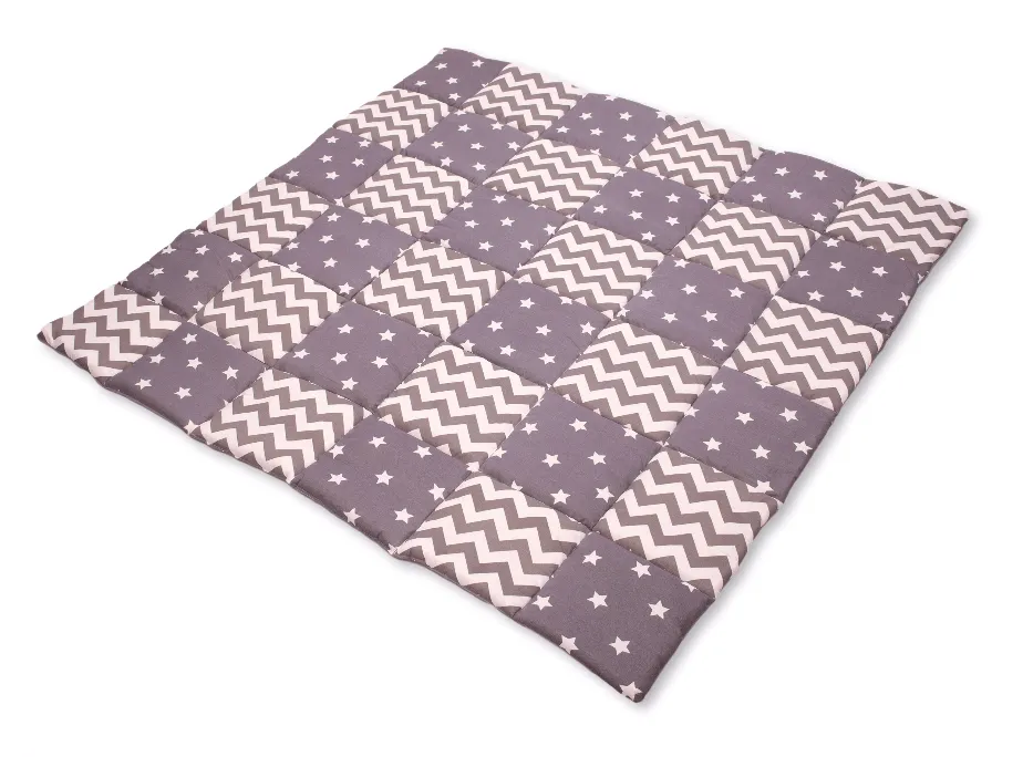 Gray Stars Play Tent And Play Mat