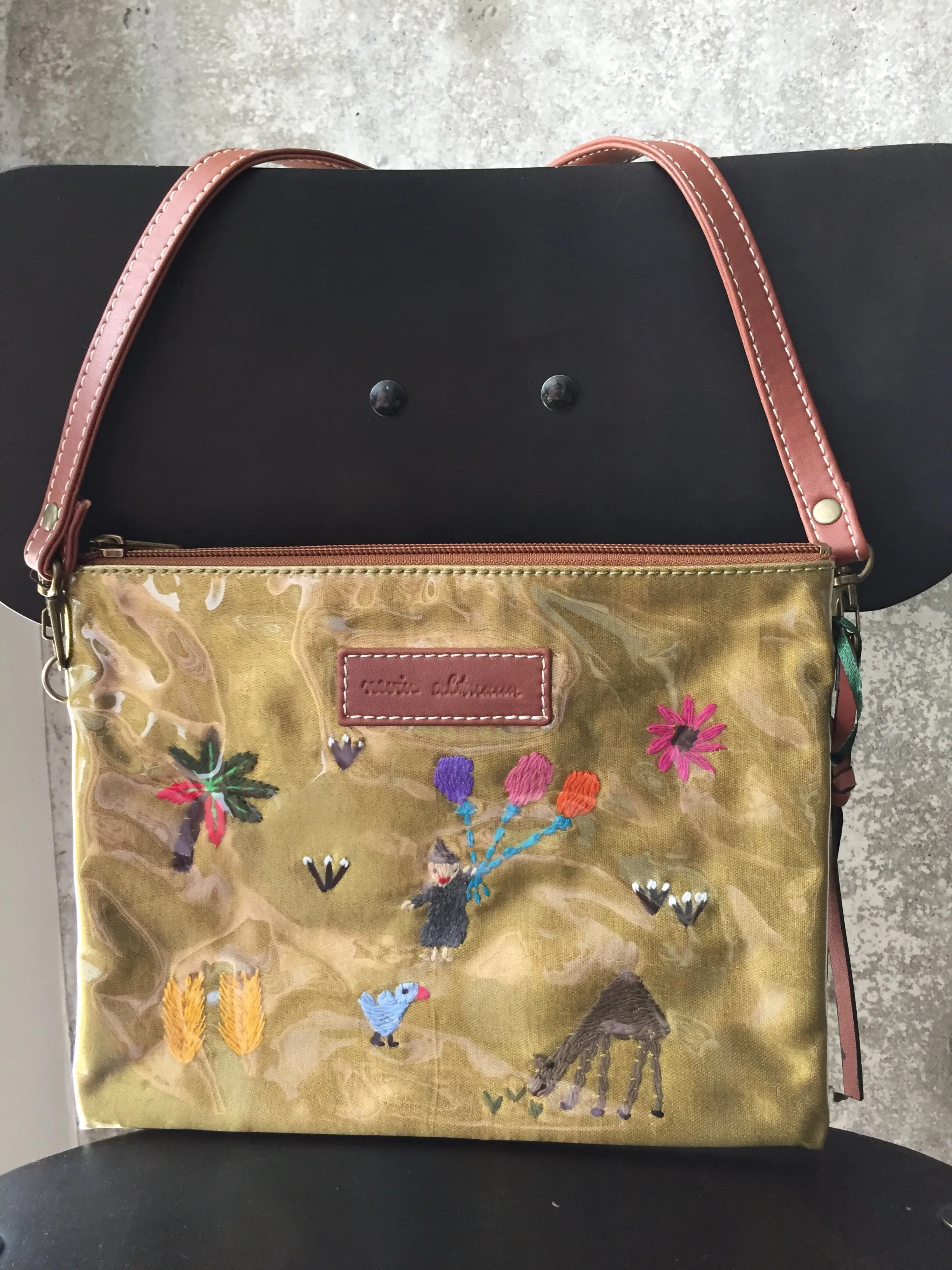 Handmade Crossbody with Fellahy Embroidery