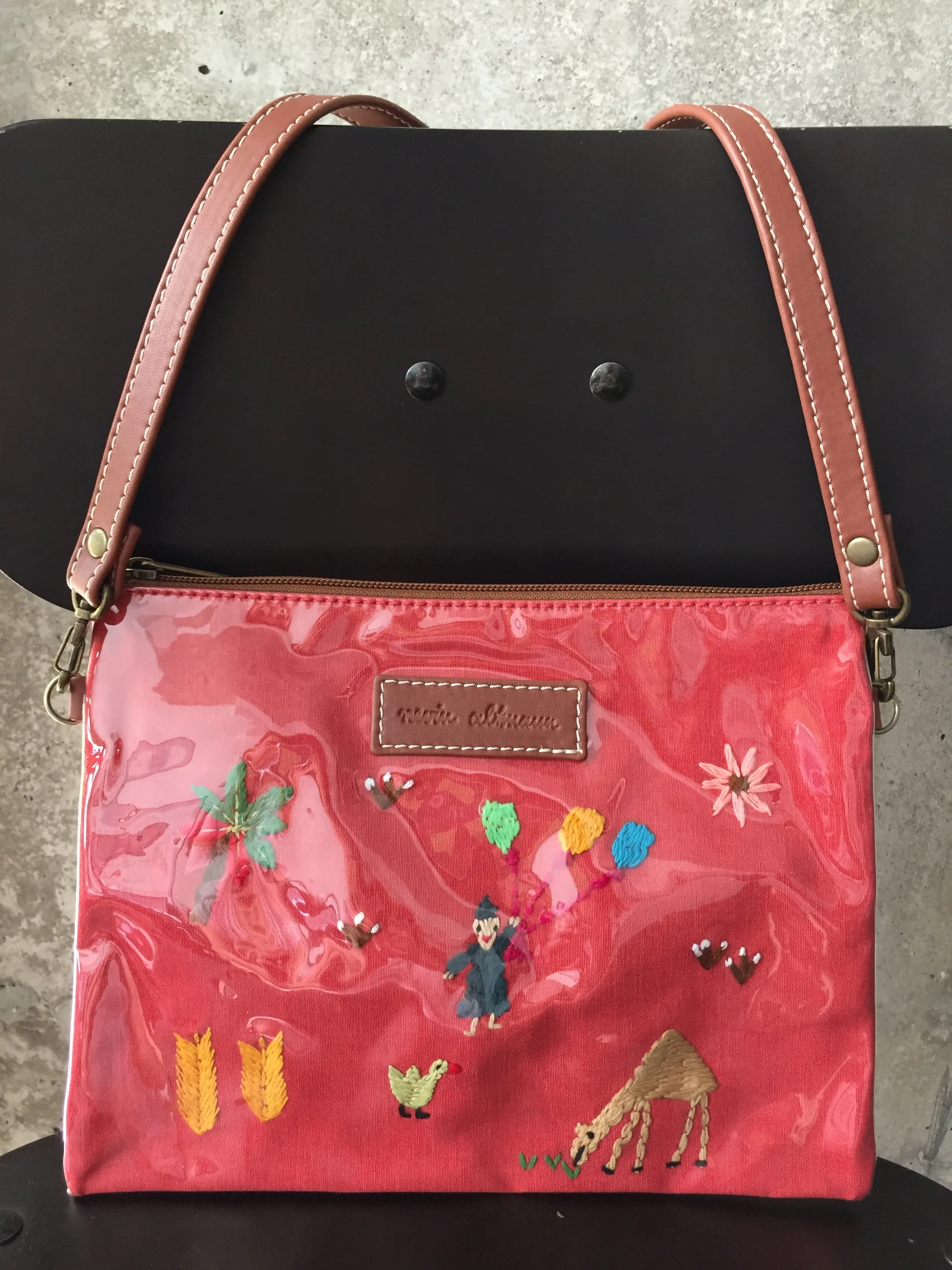 Handmade Crossbody with Fellahy Embroidery