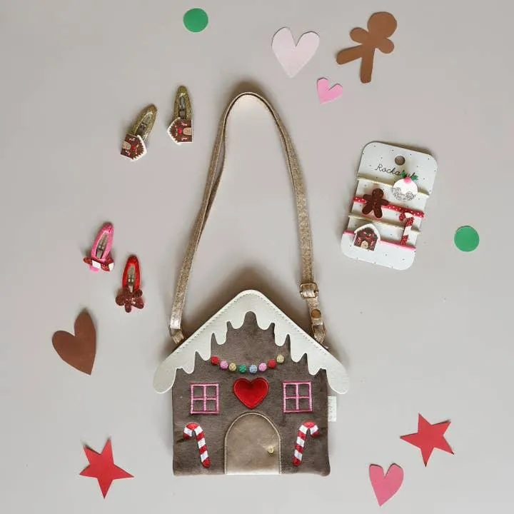 Holiday Handbag | Gingerbread House Bag | Rockahula Kids