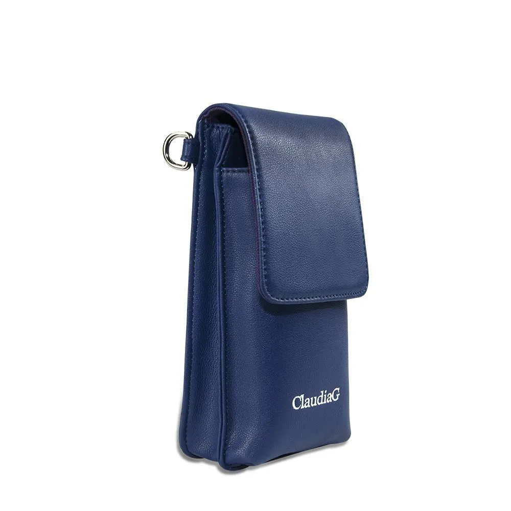 ibag Leather Cross Body-Sapphire