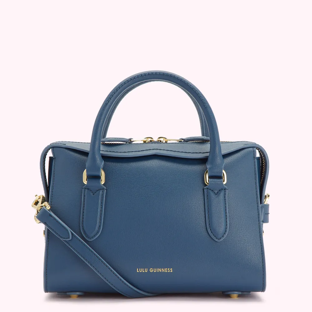 INDIGO LEATHER SMALL DYLAN HANDBAG