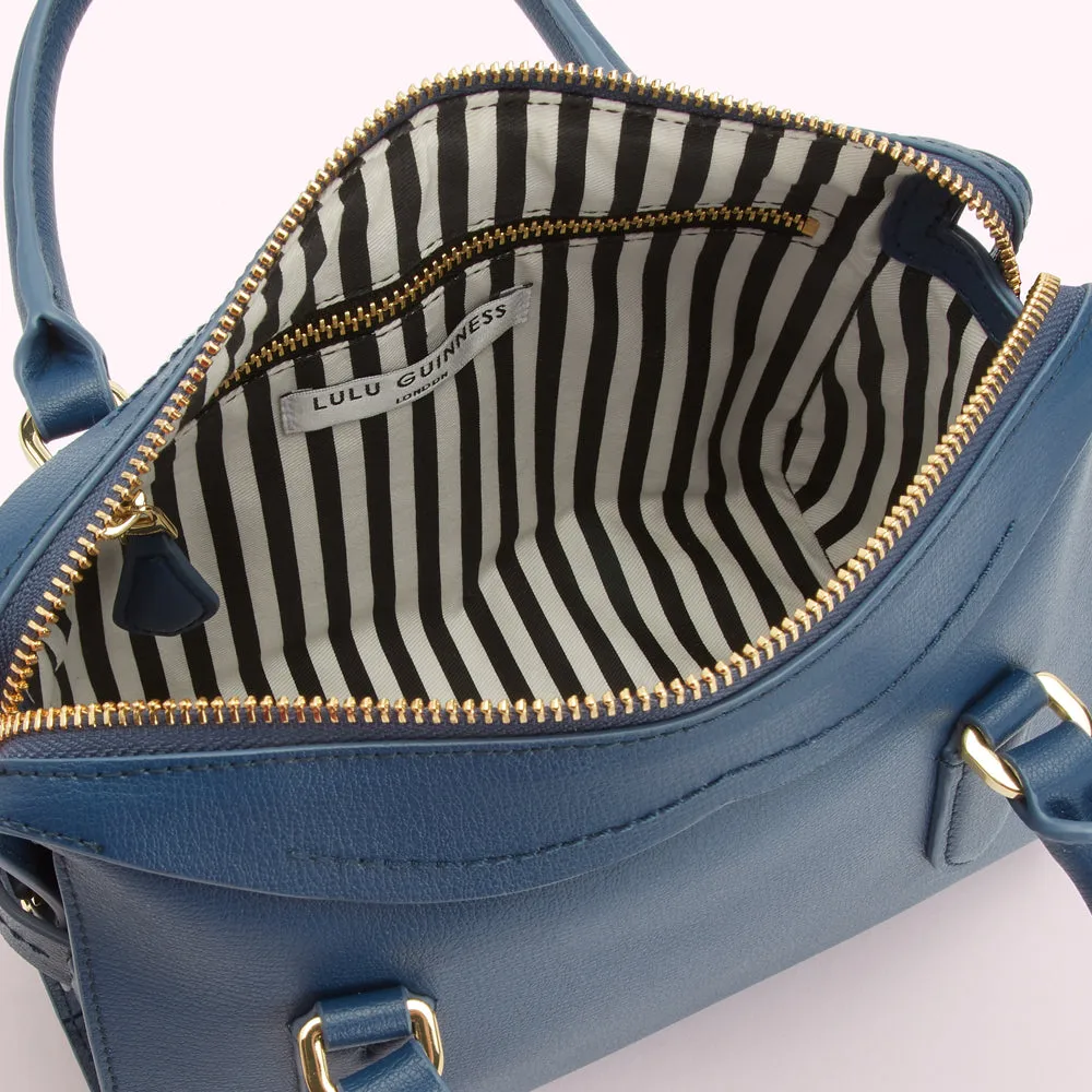 INDIGO LEATHER SMALL DYLAN HANDBAG