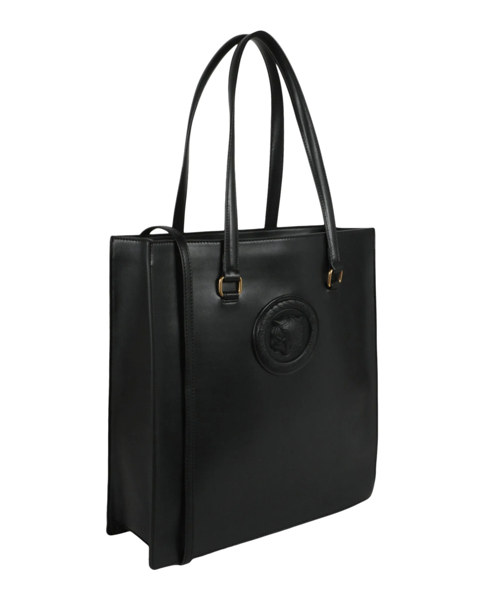 Just Cavalli Monochromatic Logo Tote Bag