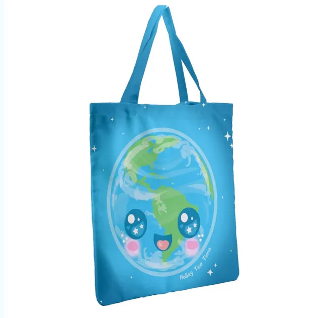 Kawaii Earth Tote Bag [Made To Order]