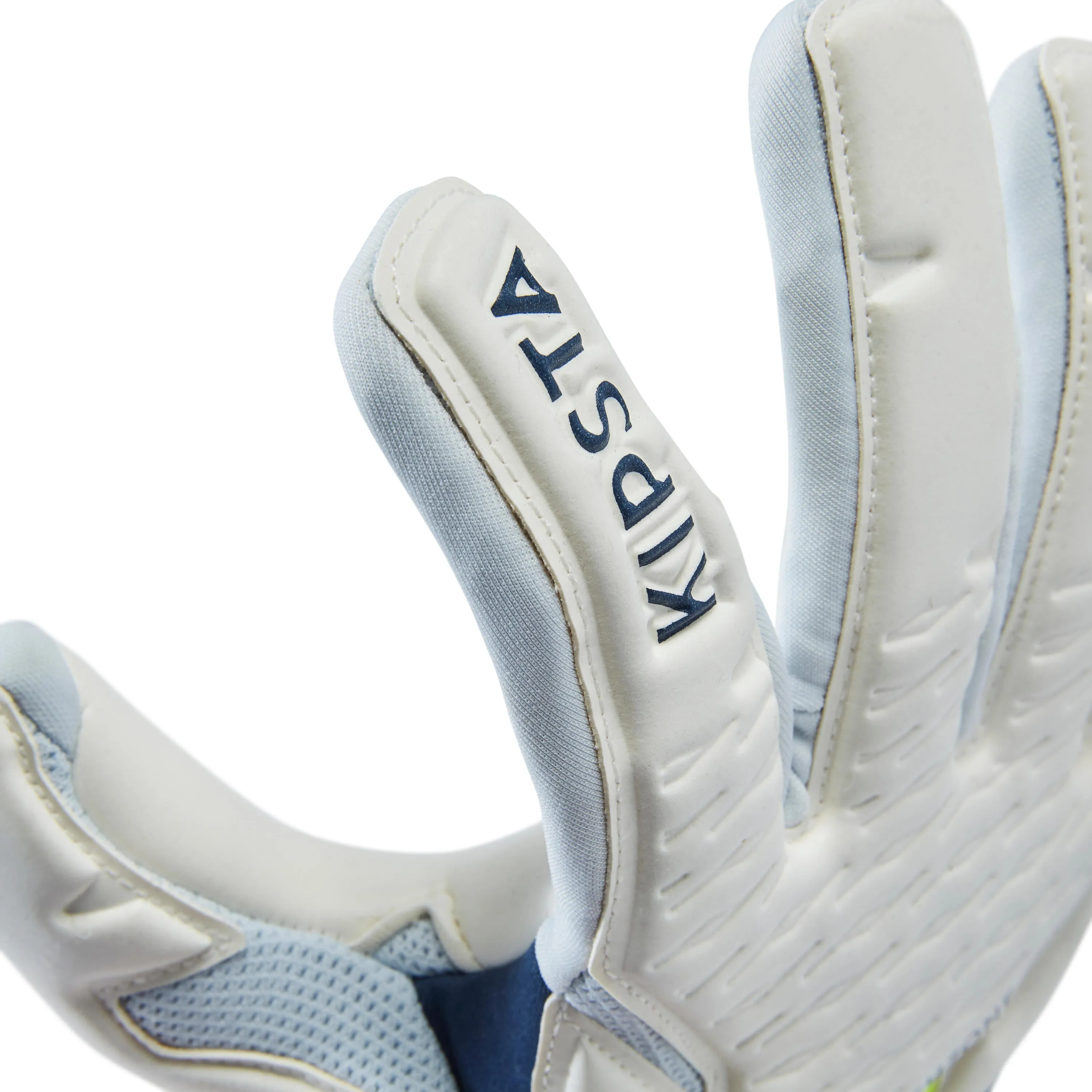 Kipsta F900 Viralto Shielder goalkeeper gloves for women/men, gray/blue