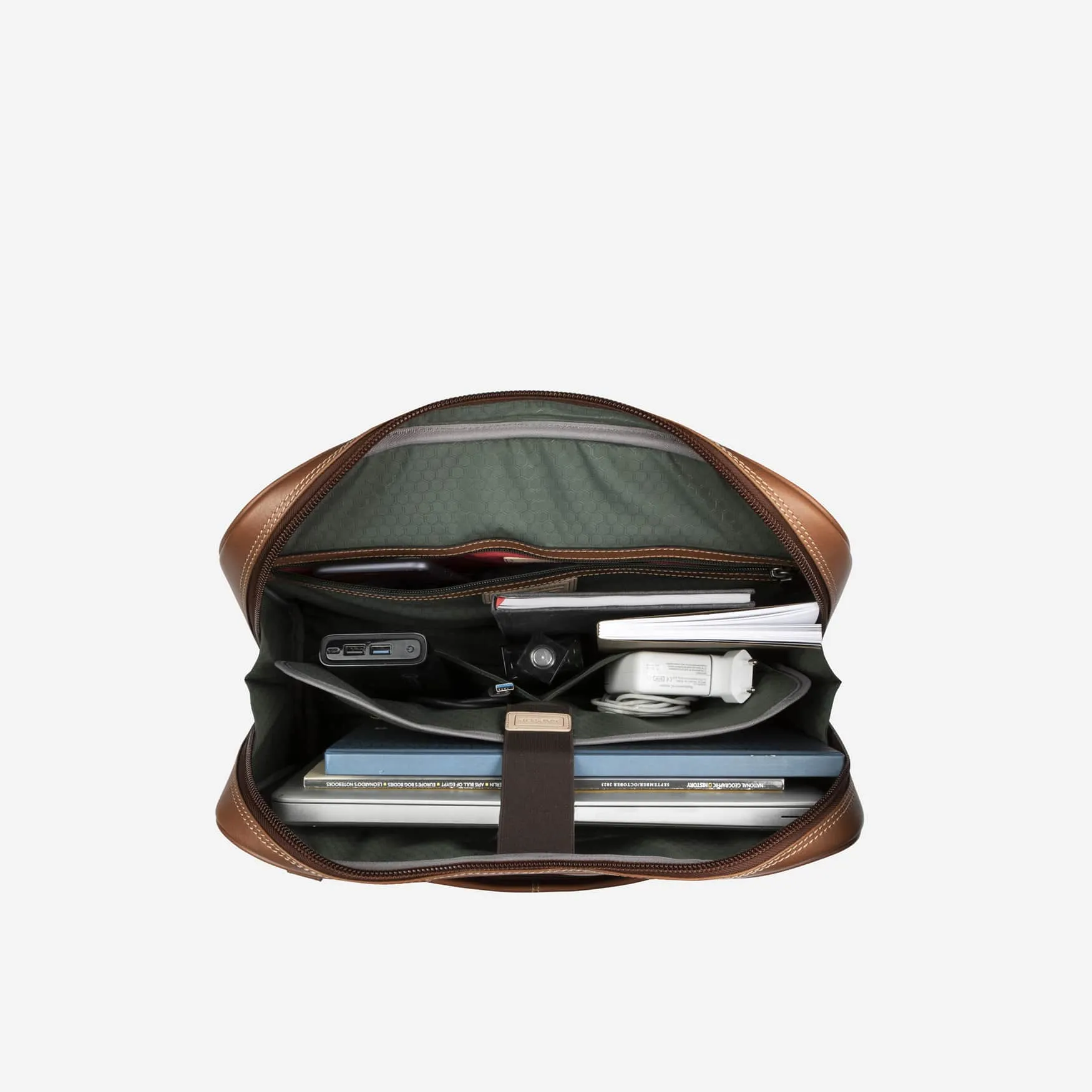 Large Multi Compartment Briefcase