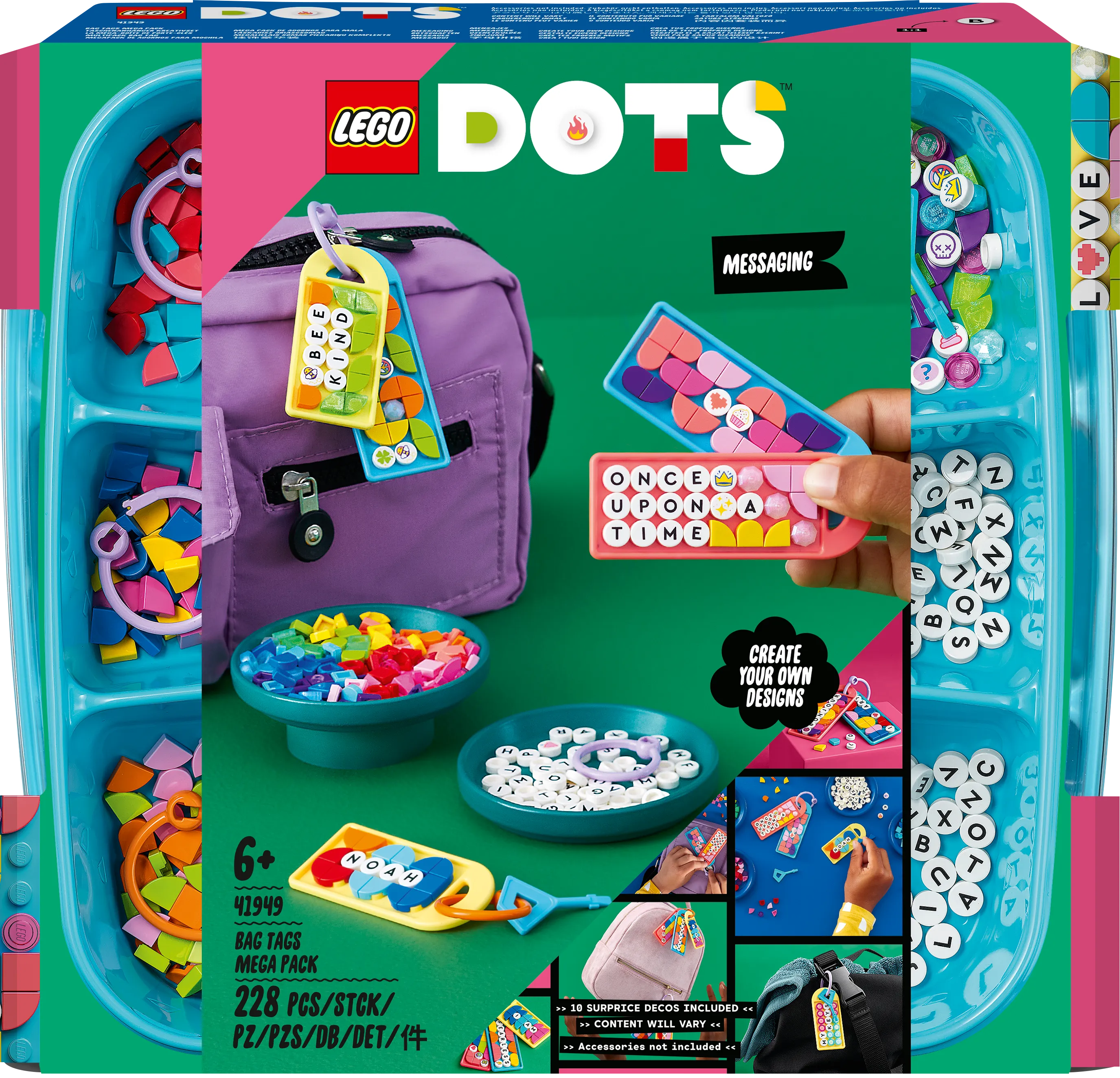 LEGO 41949 Dots Bag Tags Mega Pack Messaging