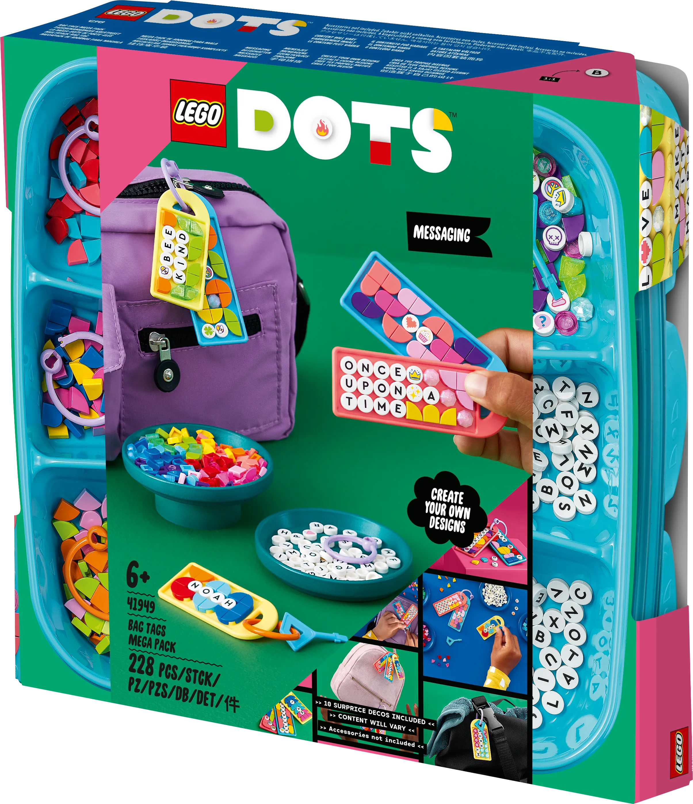 LEGO 41949 Dots Bag Tags Mega Pack Messaging