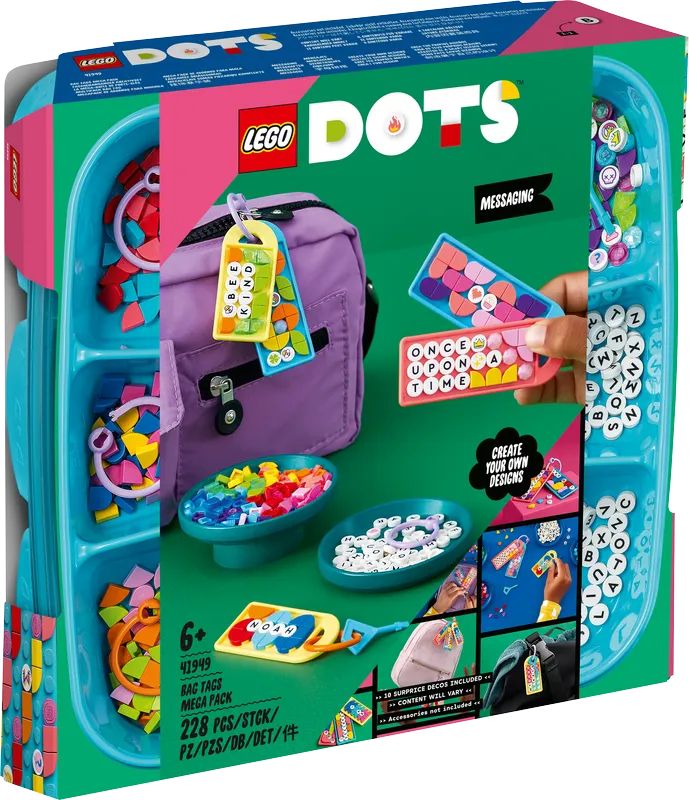 LEGO 41949 Dots Bag Tags Mega Pack Messaging