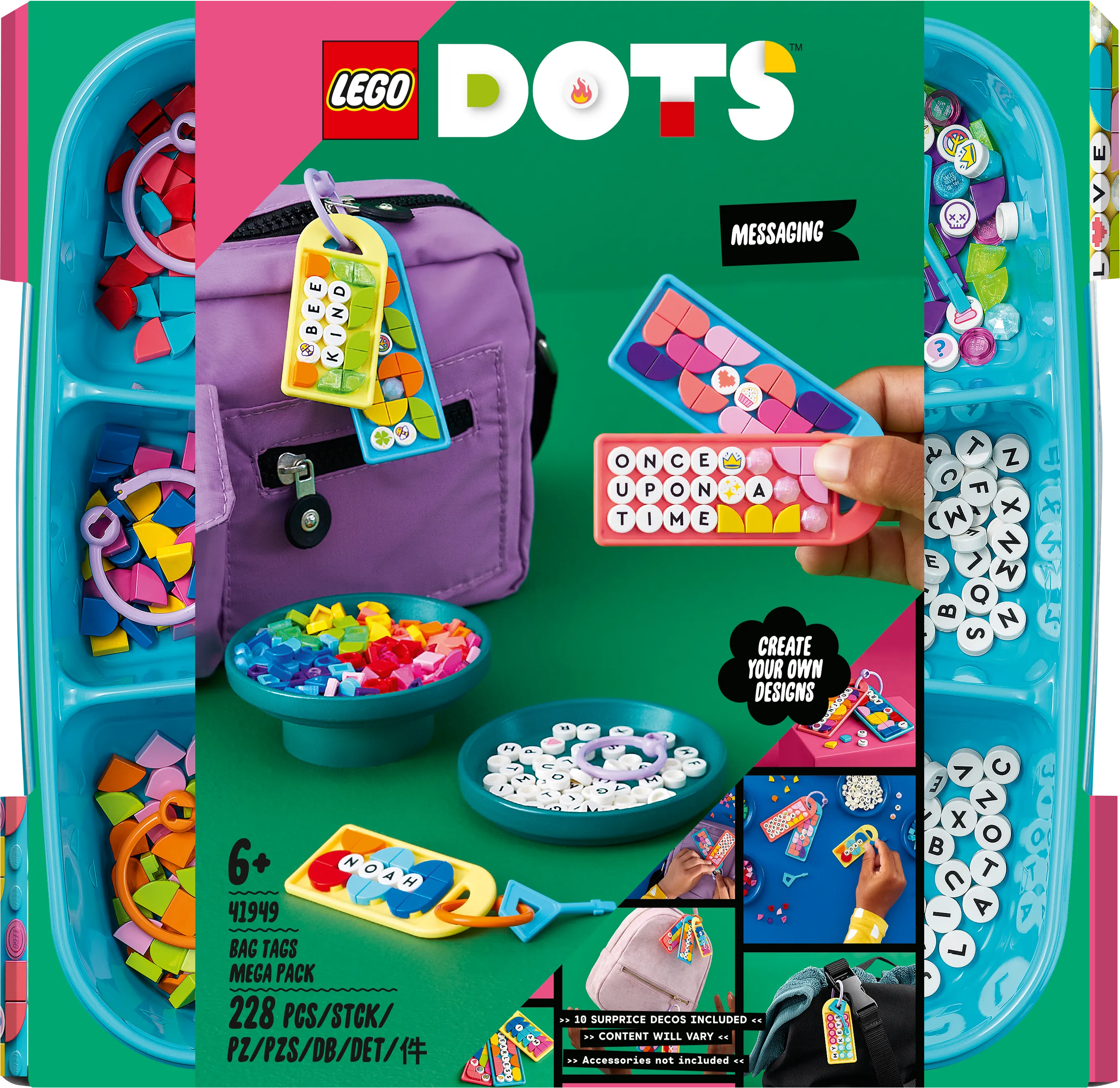 LEGO 41949 Dots Bag Tags Mega Pack Messaging