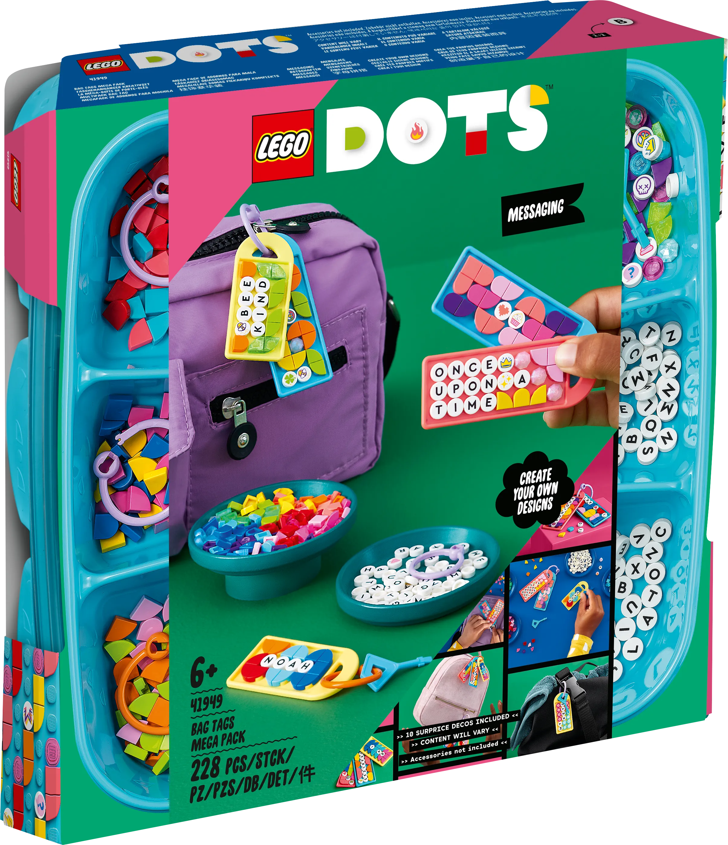 LEGO 41949 Dots Bag Tags Mega Pack Messaging