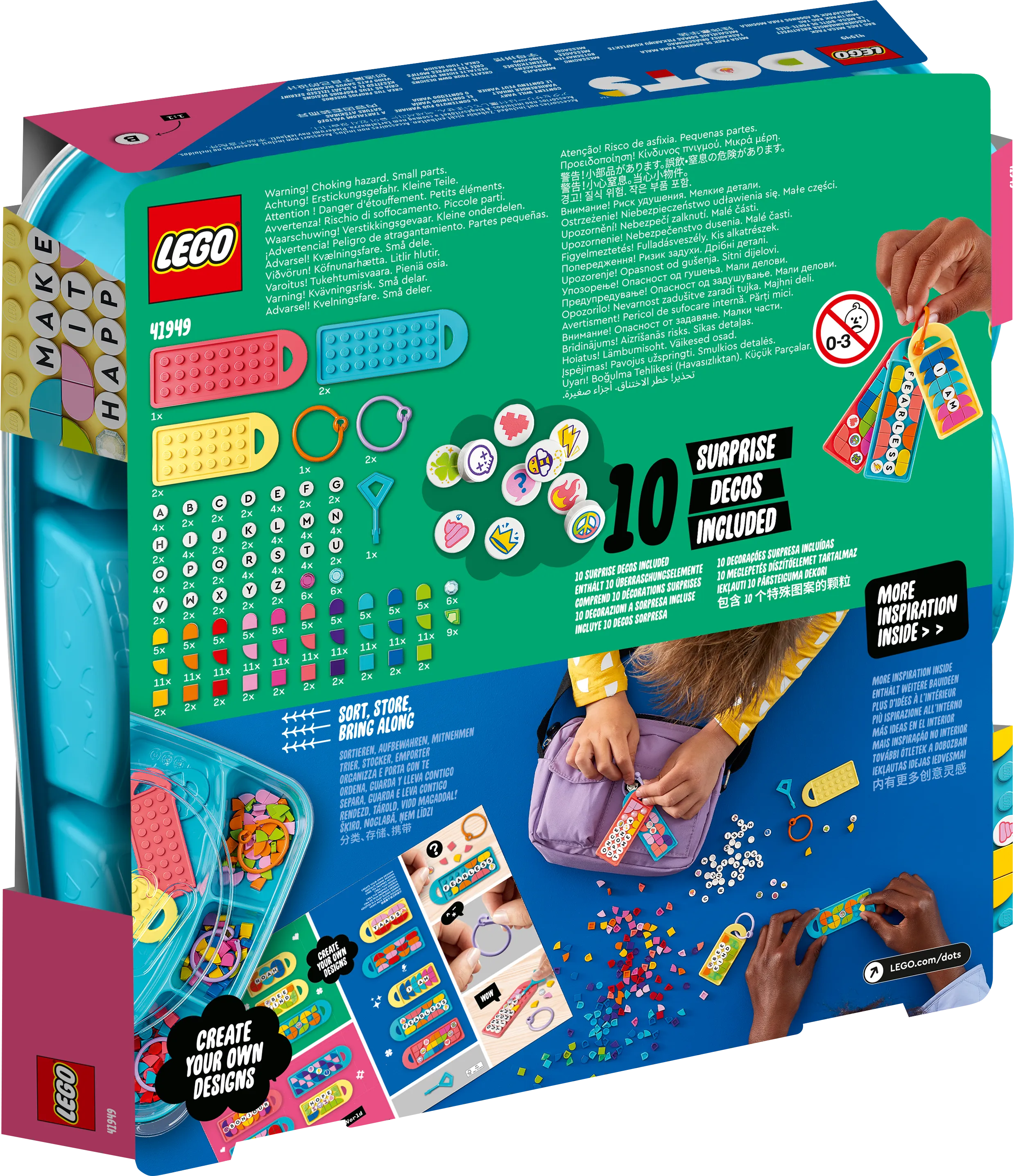 LEGO 41949 Dots Bag Tags Mega Pack Messaging