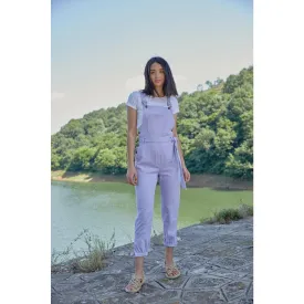 Lilac Denim Dungaree Jumpsuit