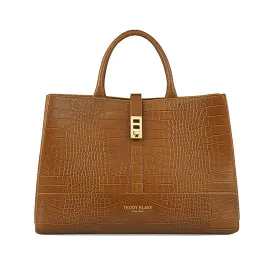 Lola Croco 15" - Camel Brown