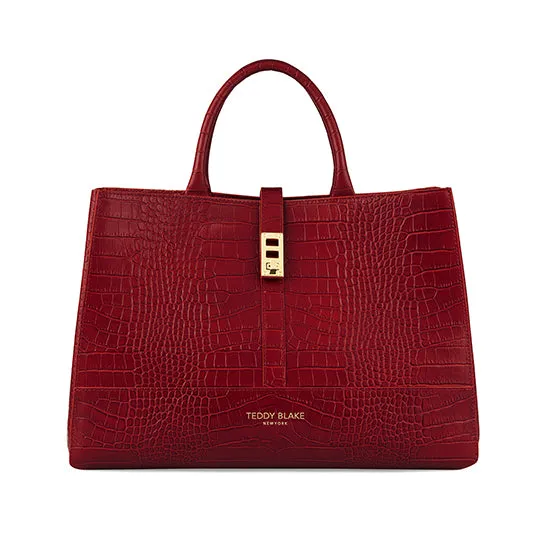 Lola Croco 15" - Dark Red