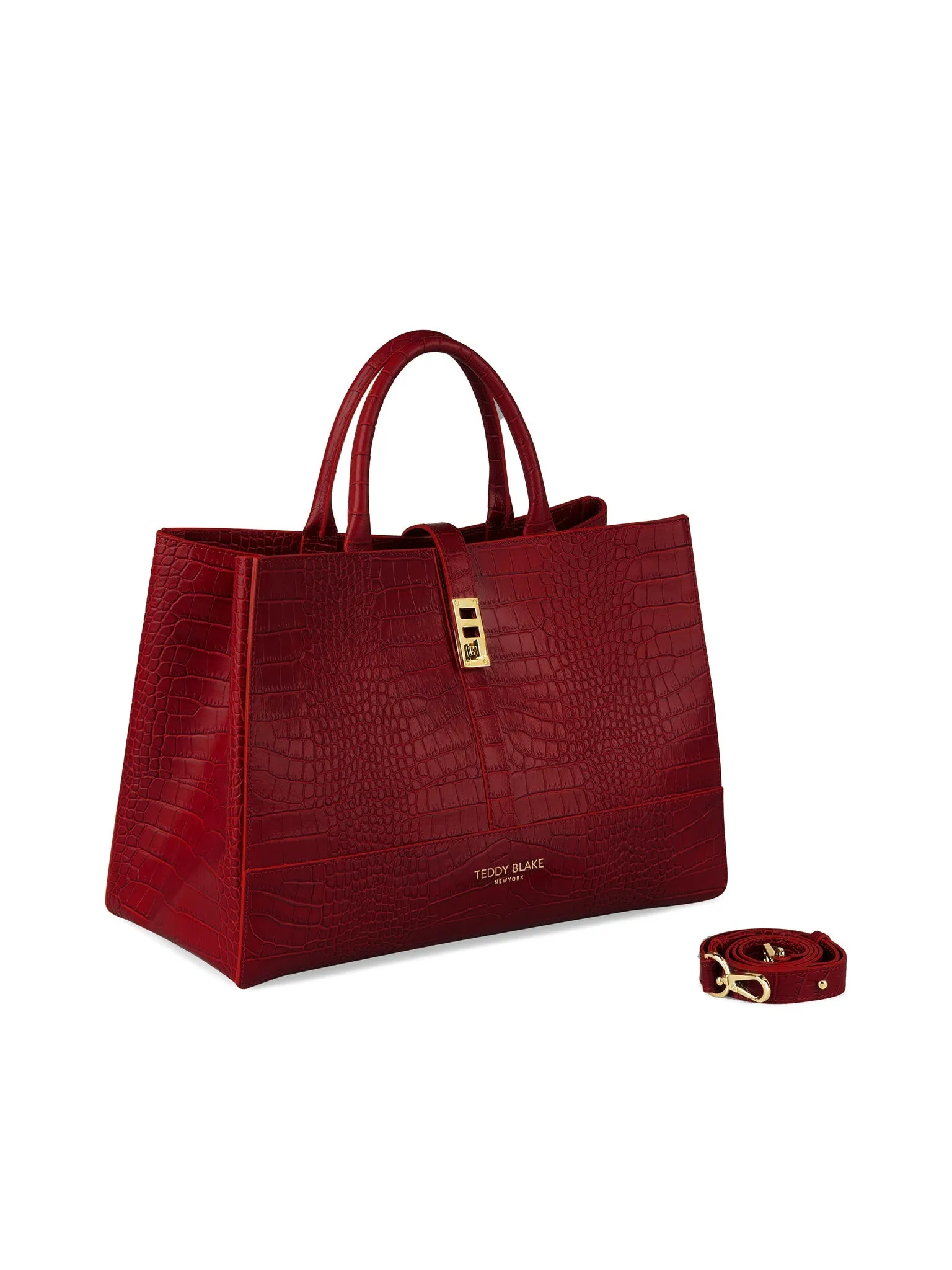 Lola Croco 15" - Dark Red