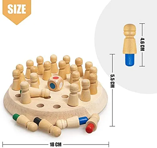 Match stick game | Wooden Memory Match Stick Chess Game | BLOWEST Colorful Memory Chess | Wooden Dice game