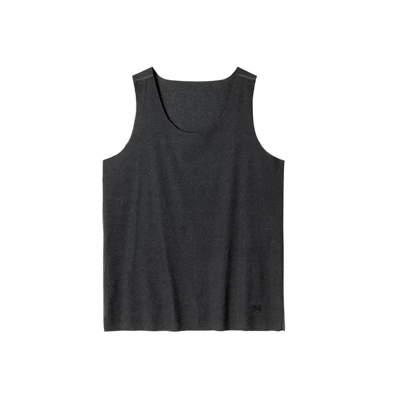 Men's Ice Silk Sleeveless Tank Top - Cool Feeling Threaded Vest for Gym and Sports