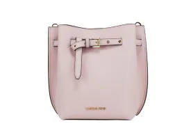 Michael Kors Emilia Small Bucket Messenger Bag (Powder Blush)