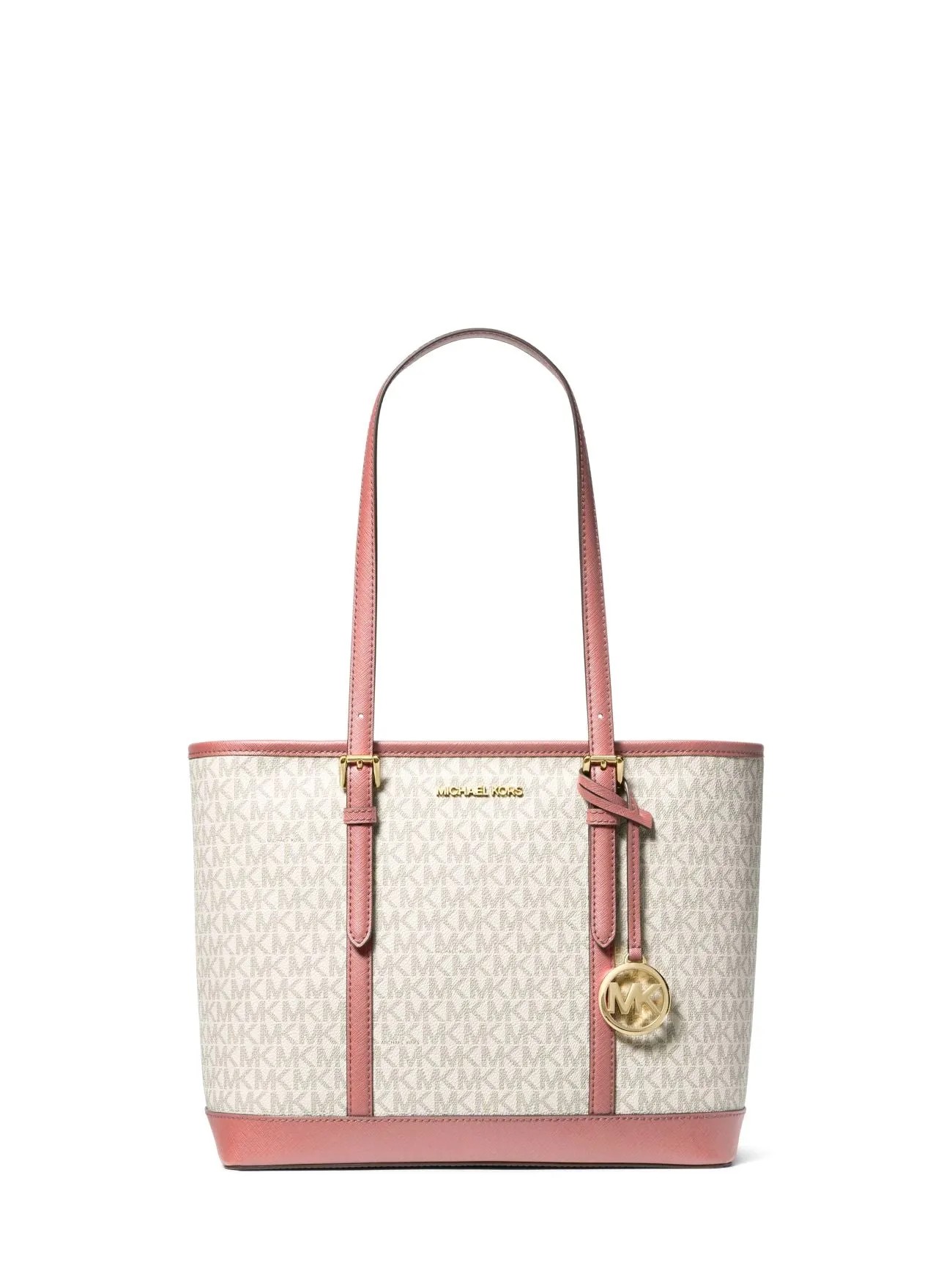 Michael Kors Jet Set Travel Small Logo Top-Zip Tote Bag