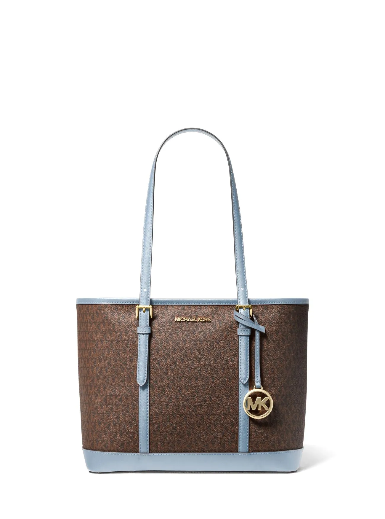 Michael Kors Jet Set Travel Small Logo Top-Zip Tote Bag