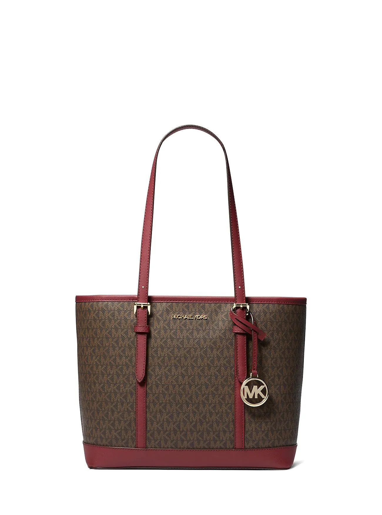 Michael Kors Jet Set Travel Small Logo Top-Zip Tote Bag