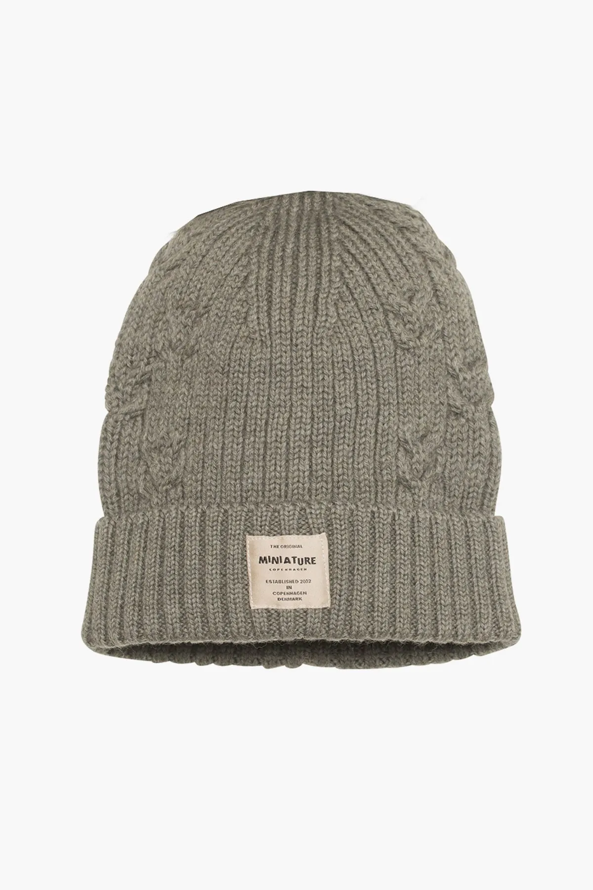 Mini A Ture Merino Knit Kids Hat - Moss