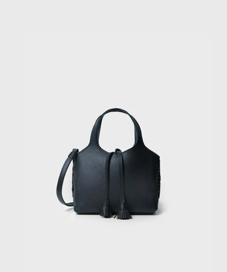 Mini City Bag Grained Leather Black