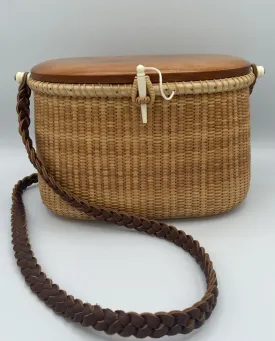 Nantucket Lightship Creel Basket Purse