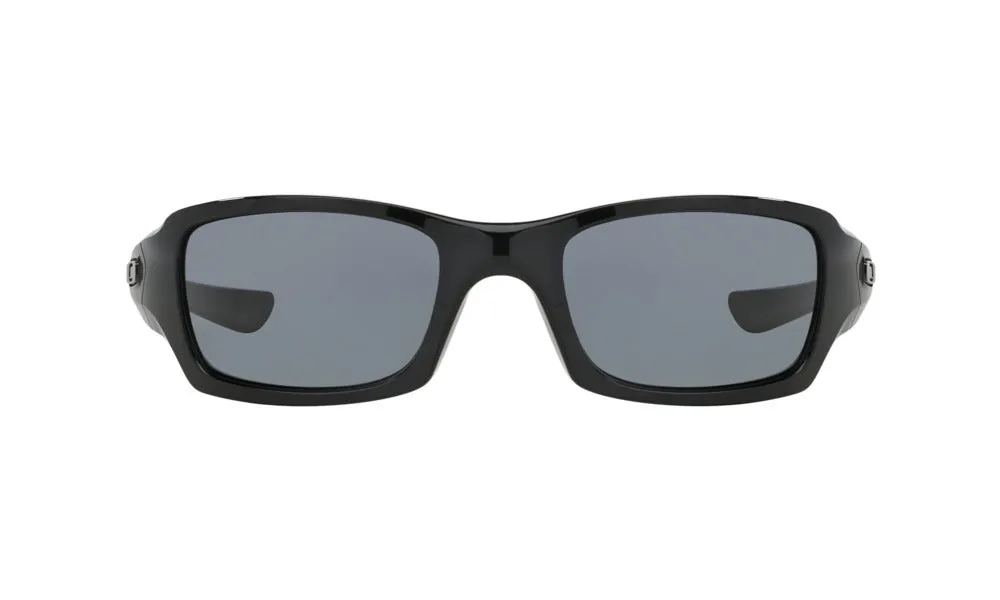 Oakley Standard Issue Mens Fives Squared Polished Black Frame - Gray Lens - Non Polarized Sunglasses