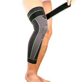 OCW Long Knee Compression Brace Pads Protect Leg Swelling Pain Arthritis Relieve