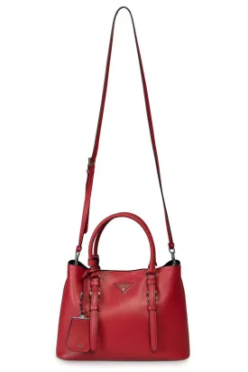 Prada Double Tote Leather Bag 1BG883 F068Z | Red/Fuoco | Small