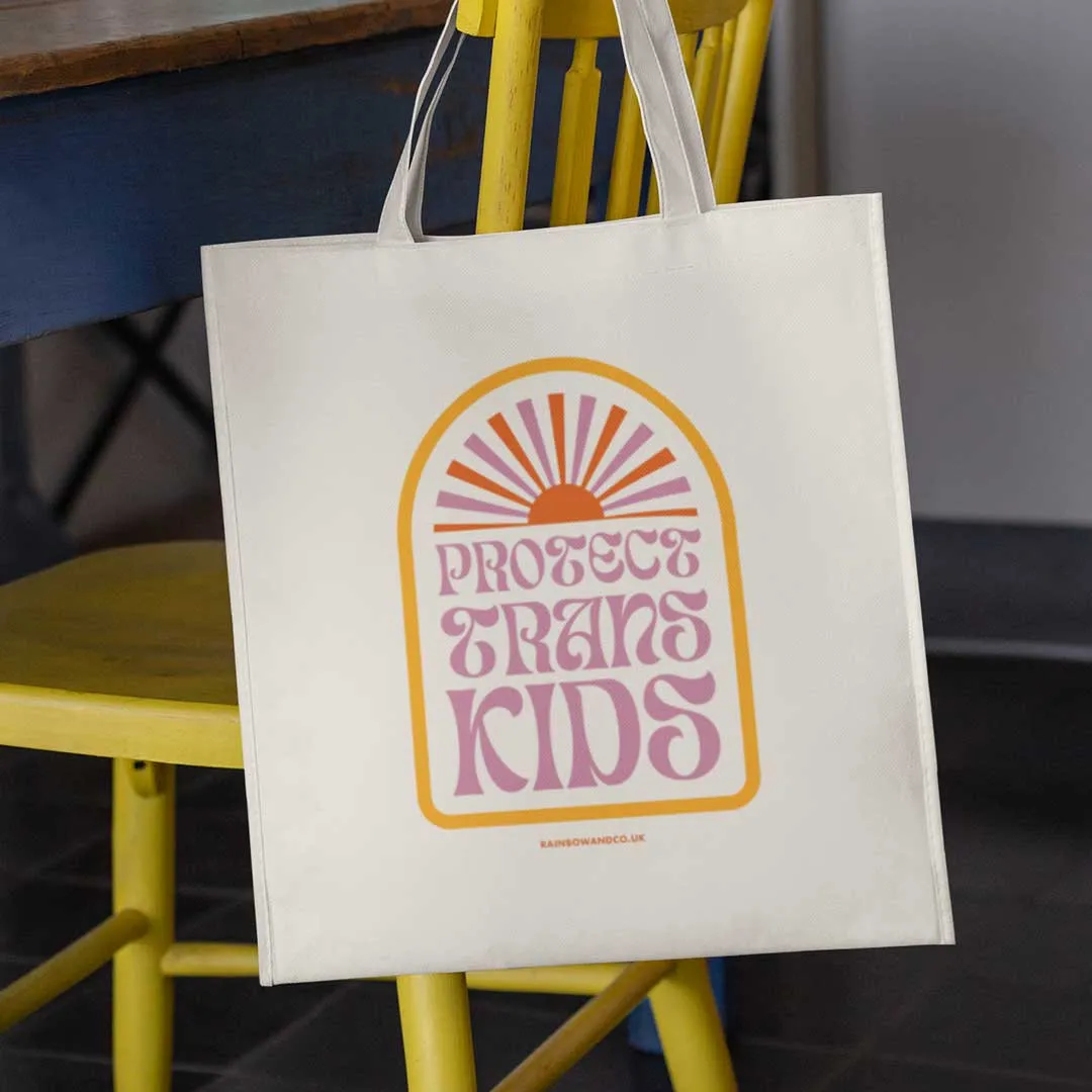 Protect Trans Kids Retro Tote Bag