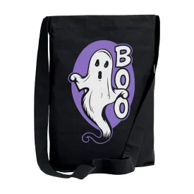 Purple Ghost Boo Sling Tote Bag