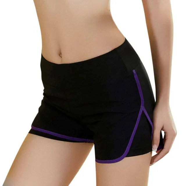 Quick Dry Side Slit Elastic Sports Shorts